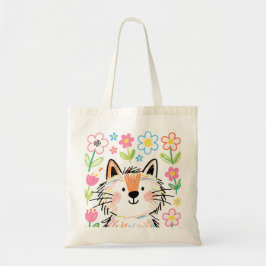 Skräpkatt Totebag Tygkasse