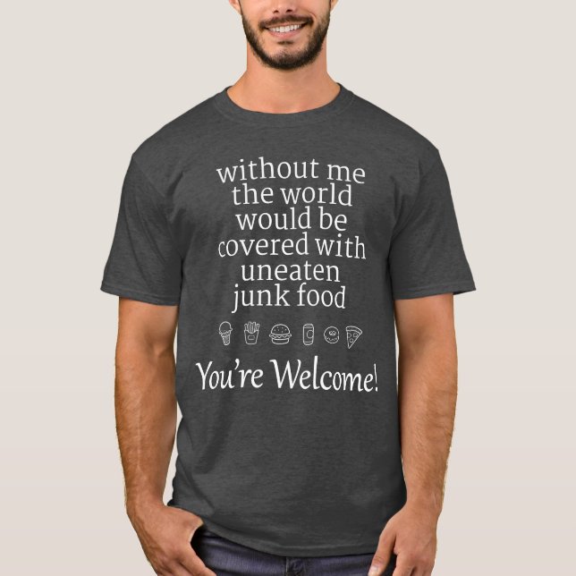 Skräpmatshjälte hippie retro t shirt (Framsida)