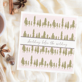 Skrapning före Bröllop-vinter Pappersservett