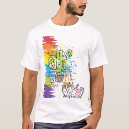 Skrapor av Kärlek Colorful Cactus T Shirt