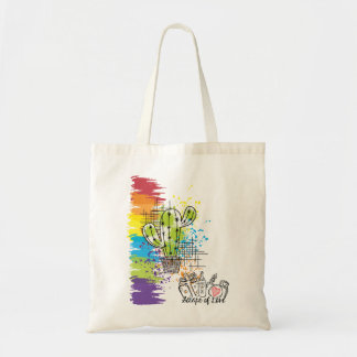 Skrapor av Kärlek Colorful Cactus Tygkasse