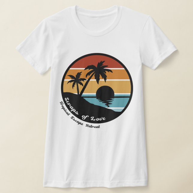 Skrapor från Kärlek Tropical Escape T Shirt (Laydown)