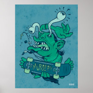 Skrapor (subducerad färg) poster