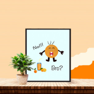 Skräppande orange poster