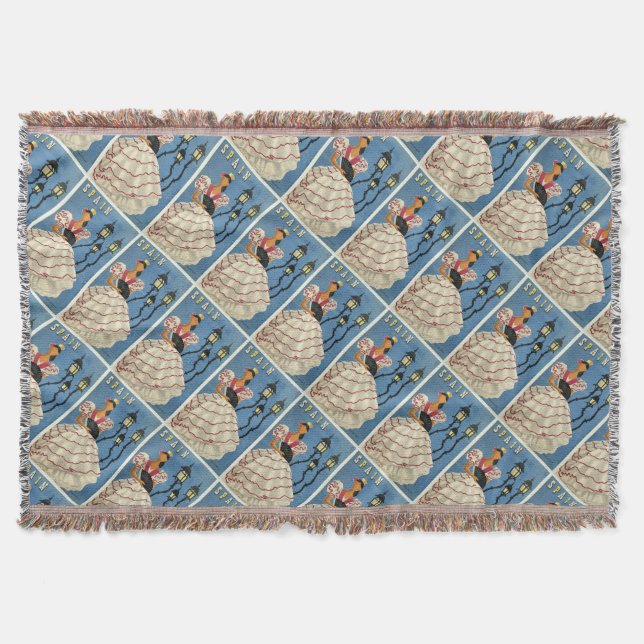Skräppfilt från SPANIN Vintage resor Filt (Framsidan)