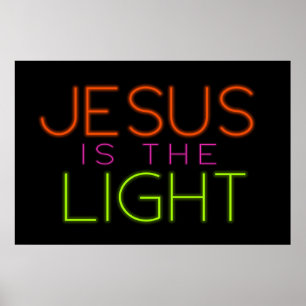 Skräppor eller Poster, Jesus är ljus, glöd Poster