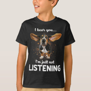 skräppost hör att du inte lyssnar på designen t shirt