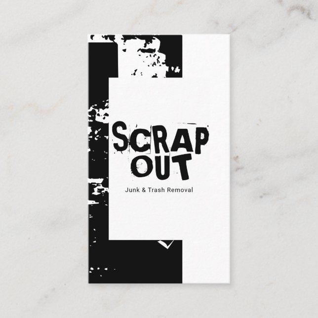 Skräppost, Metall, återvinning Visitkort (Framsida)