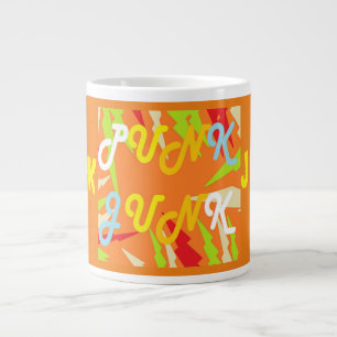 Skräppost-rebelldesign säger bara nej! färg orange jumbo mugg
