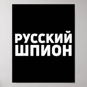 Skräppost, rysk leksak, design, luddig rysk spy i poster