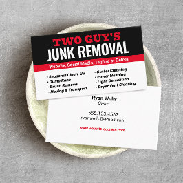 Skräppost & Slösa Hauling Visitkort