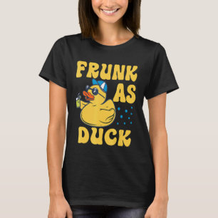 Skräppost som Anka Rubber Anka som dricker i Humor T Shirt