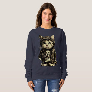 Skräppost Sten Kitten Cute Cat Design T Shirt