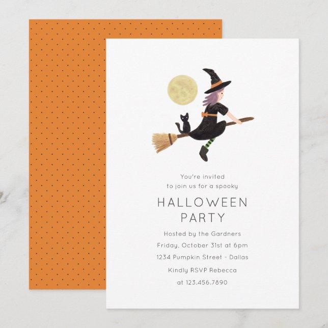Skräppost till Halloween fest Inbjudningar (Fram/baksida)