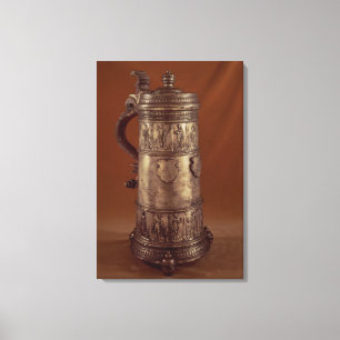 Skråsejdel, försilvrad pewter, 1564 canvastryck