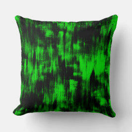 Skratchade fläckar i tunn grönt och stark mörk kudde