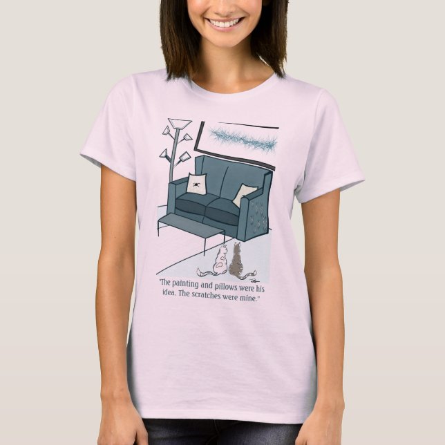 Skratcher Pet eller Human Women's T-Shirt (Framsida)