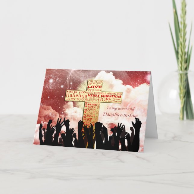 Skratt, en kristen jul i kor helgkort (Framsida)