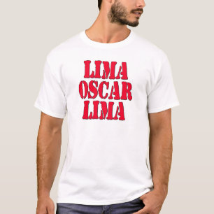 Skratt för LOL Lima Oscar Lima ut högt T Shirt
