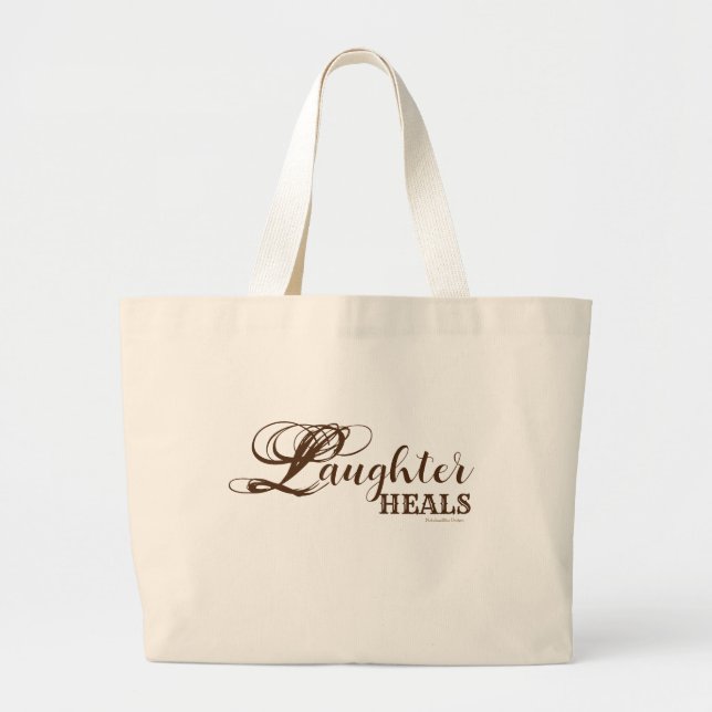Skratt Heals Tote Bag Jumbo Tygkasse (Framsidan)