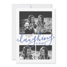 Skratt hela vägen 3-fotosollisk blå jul