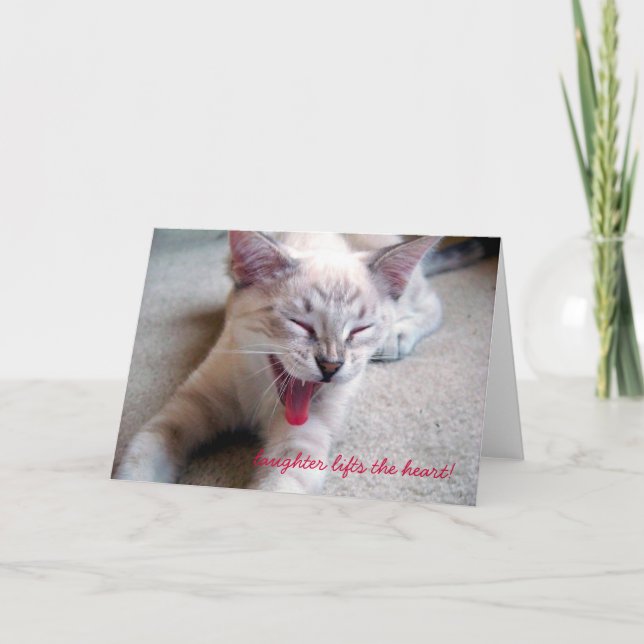 Skratt hiss i hjärtat! kort (Framsida)