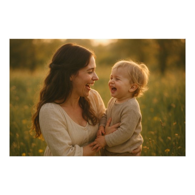 Skratt i Bloom - en Springtime Bond Fototryck (Framsidan)