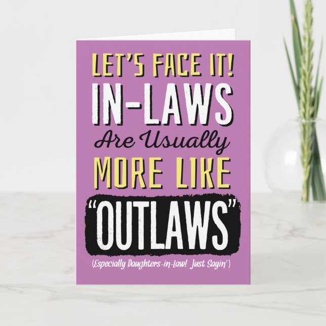 Skratt-i-law Birthday, Lusj, som Outlaw! Bilbil Kort (Framsida)