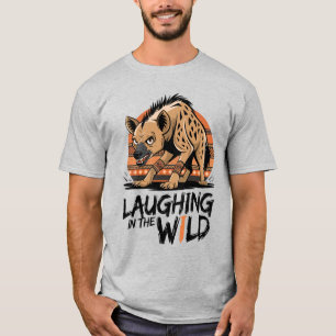 Skratt i Vilden - Fierce Hyena Tribal Stil T Shirt