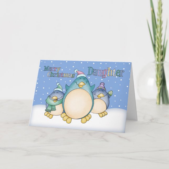 Skratt julkort med Penguins Helgkort (Framsida)
