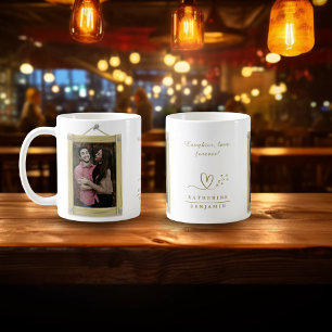 Skratt, kärlek, evigt par Valentine Photo Kaffemugg