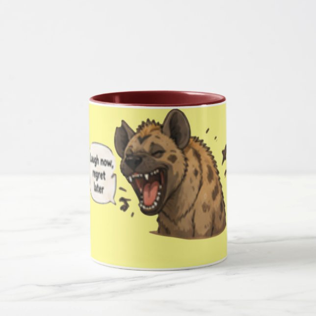 Skratt Nu Ånger Sen | Rolig Kaffe  Mugg (Center)