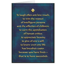 Skratt ofta, älskar mycket…, Kort