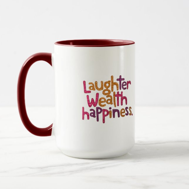 Skratt Wealth Happity Mugg (Vänster)