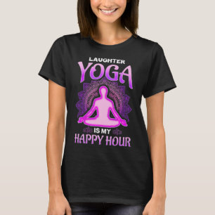 Skratt Yoga är min Lycklig Hour Premium T Shirt