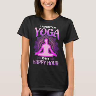 Skratt Yoga är min Lycklig Hour Premium T Shirt