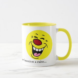 Skratta ansikte Grumpey Mugg
