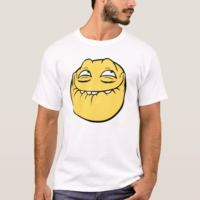 Skratta ansikte t-shirt (Framsida)