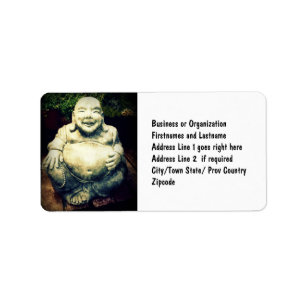 Skratta Buddha Adressetikett