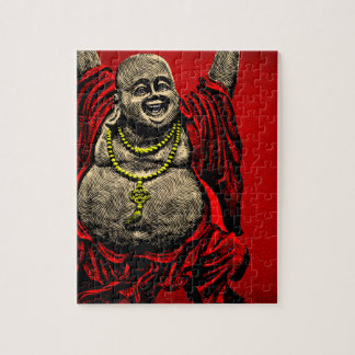 Skratta Buddha (färg 4) Pussel