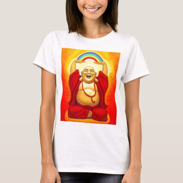 Skratta Buddha T Shirt (Framsida)