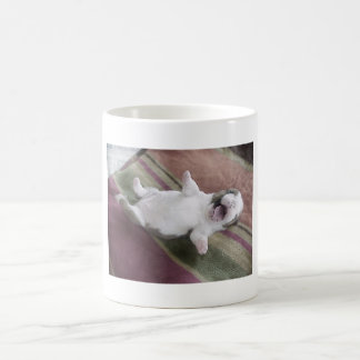 Skratta bulldoggvalpen kaffemugg