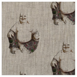Skratta det lycka tillBuddha mönster Tyg