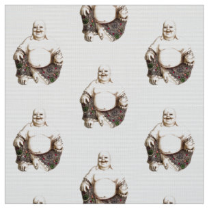 Skratta det lycka tillBuddha mönster Tyg