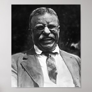 Skratta det Theodore Roosevelt fotoet Poster