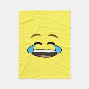 Skratta Emoji Fleecefilt