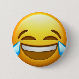 Skratta emoji klämma fast knapp