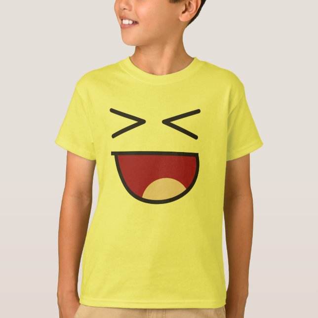 skratta emoji tee shirt (Framsida)