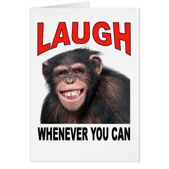 skratta hälsningskort (Framsidan)