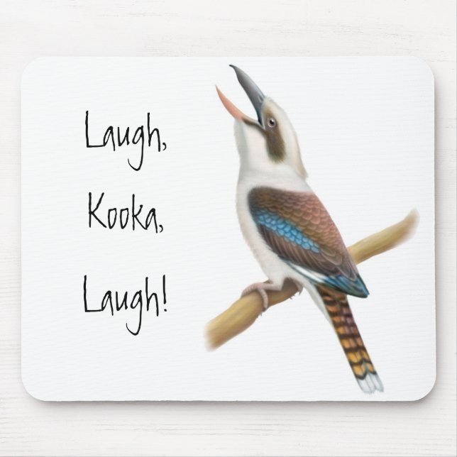 Skratta Kookaburra Mousepad Musmatta (Framsidan)
